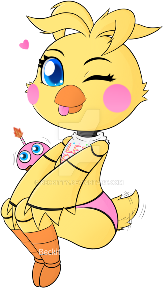 Fnaf Gift - Cute Toy Chica Drawings (743x1075), Png Download