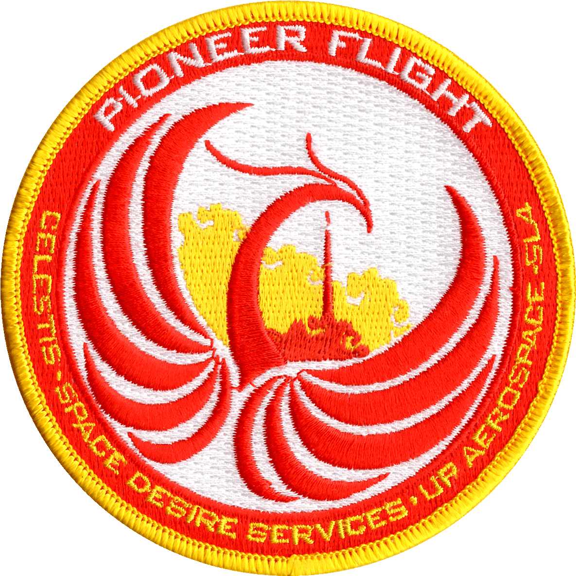 Pioneer Flight Mission Logo - Emblem (1252x1236), Png Download