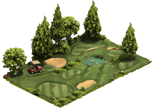 Golf Course - Cypress Family (501x356), Png Download