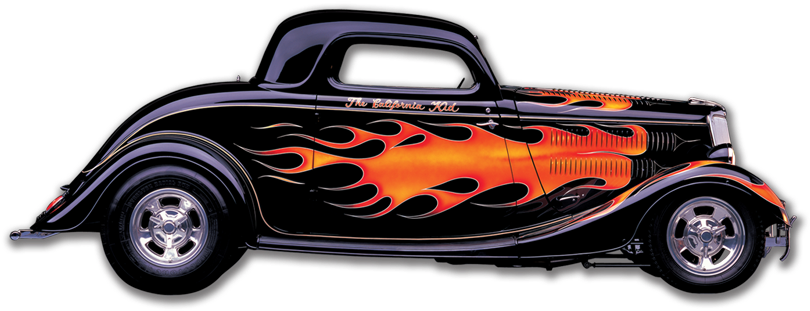 Old Drawing Hot Rod - Hot Rod Png (900x367), Png Download