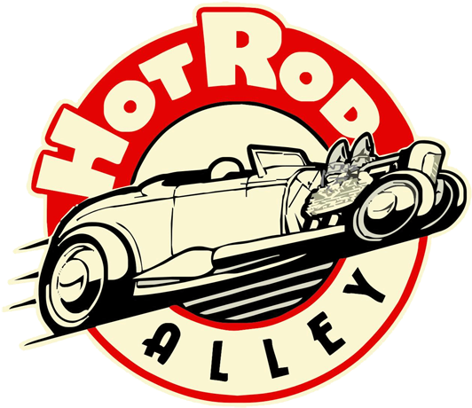 Hot Rod Alley And Thegarages - Hot Rod Garage Logo (550x462), Png Download