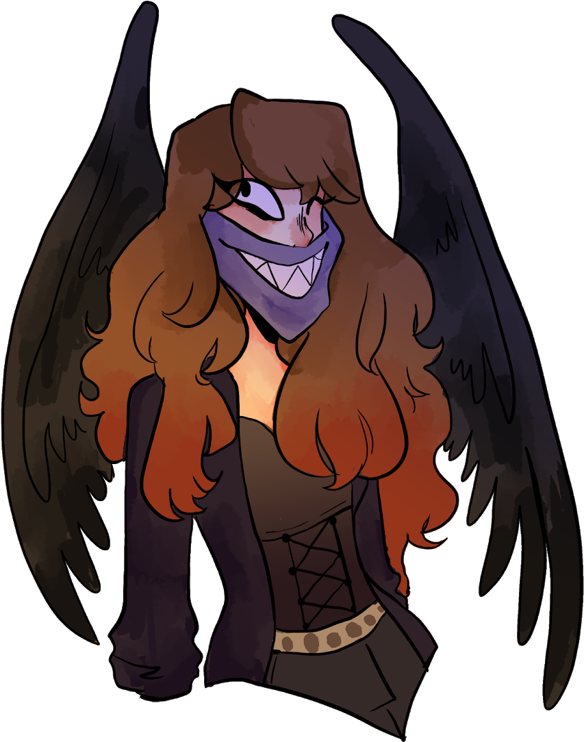 •fallen Angel • - Cartoon (1060x1152), Png Download