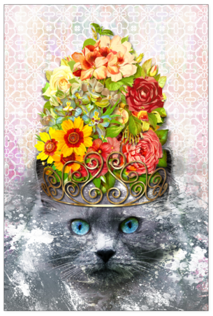 Finest Feline Poster - Colorful Flower Daily Planner (500x500), Png Download