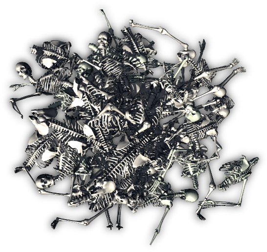 Dry, Bleached Bones, As You Requested - Bone (561x544), Png Download
