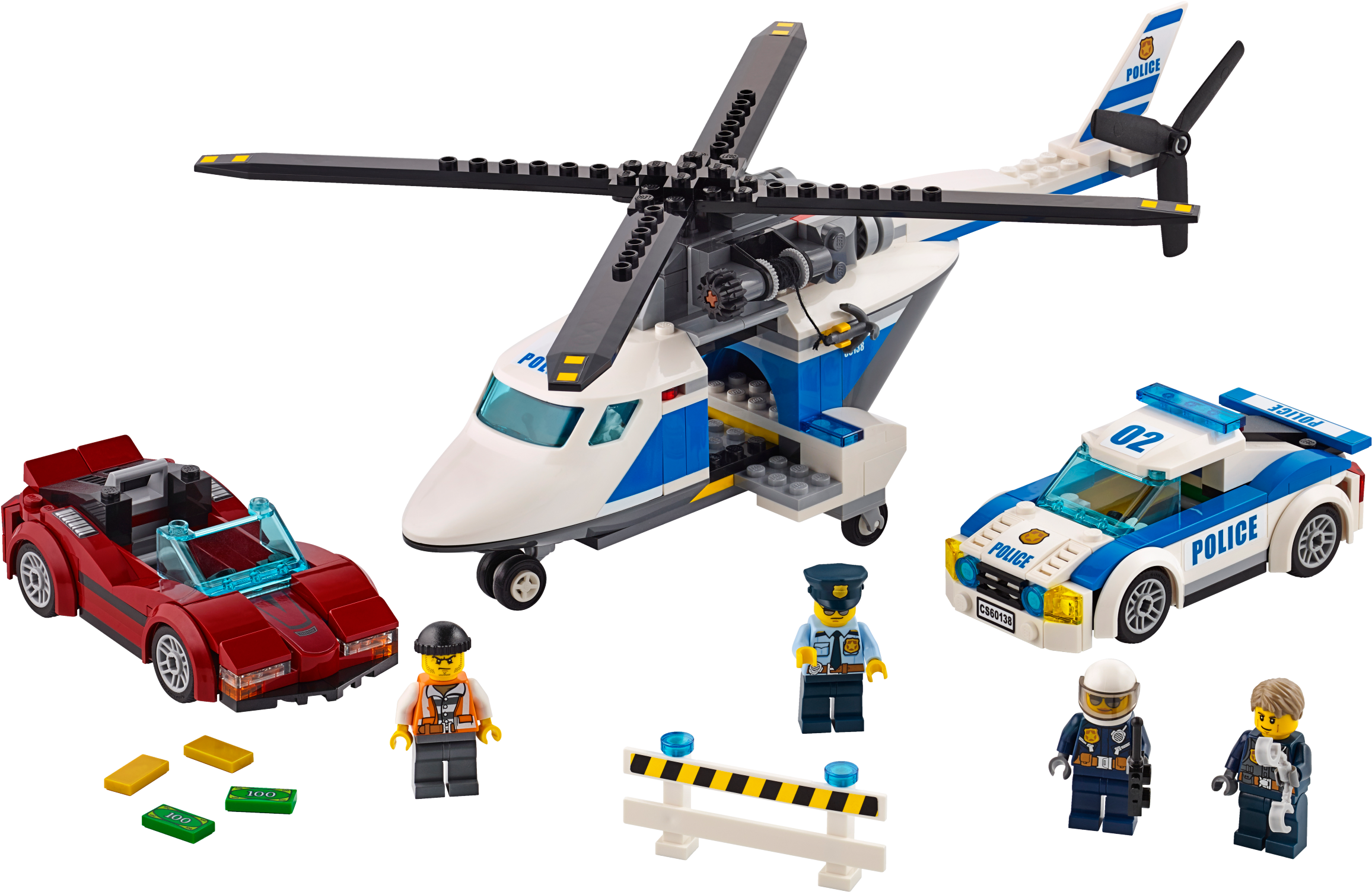 High-speed Chase - Lego 60138 City Police High-speed Chase (2400x1800), Png Download