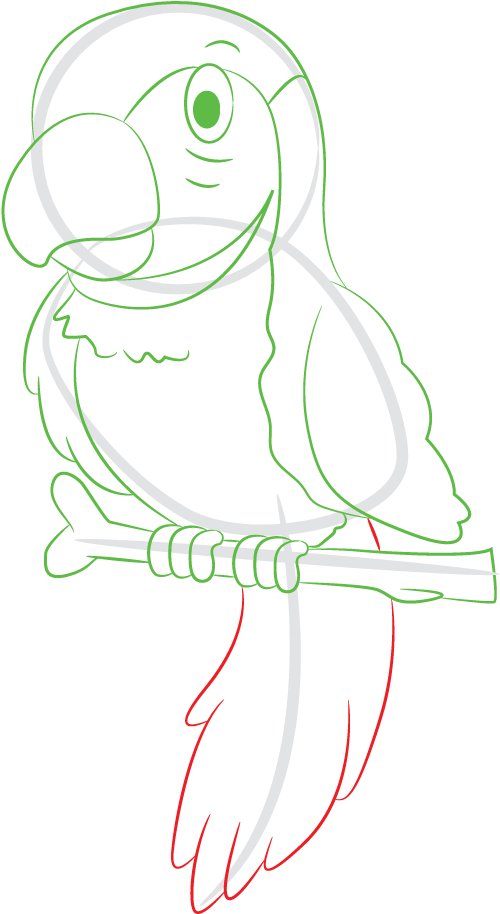 How To Draw A Macaw Svg Library Library - Sketch (1500x1200), Png Download