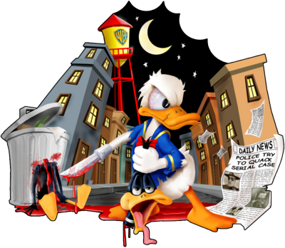 Mad Donald Duck Drawing - Donald Mad (400x348), Png Download