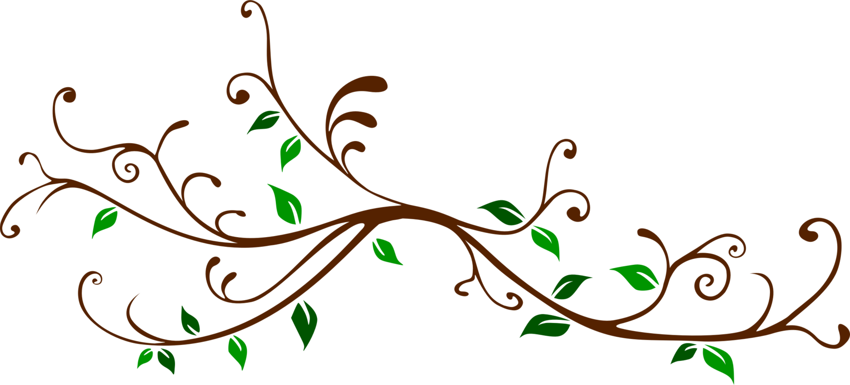 Twig Leaf Branch Floral Design Plant Stem - Grandmother Happy Thanksgiving - With A Heart Full (1657x750), Png Download