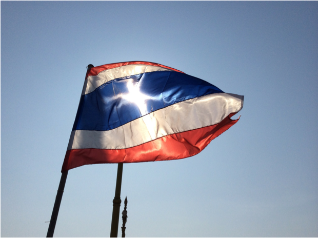 Under Thailand Flag - Flag (619x583), Png Download
