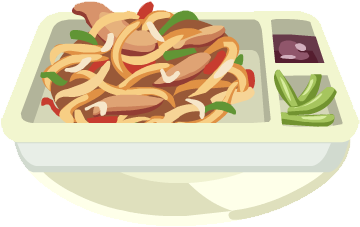 Economy Class Meal - Restaurant (359x359), Png Download