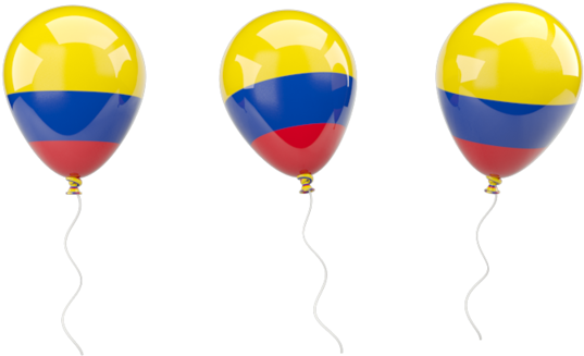 Illustration Of Flag Of Colombia - Colombian Balloons (640x480), Png Download
