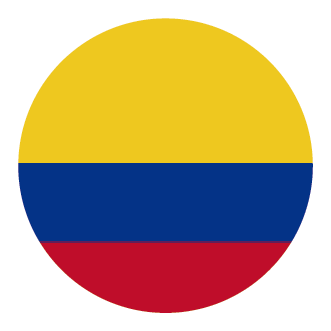 Colombia - Colombia Round Flag (517x434), Png Download