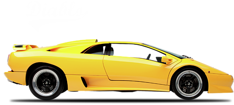The Lamborghini Diablo T - 'vintage Italia Series: 1988 Lamborghini Diablo' Graphic (600x400), Png Download