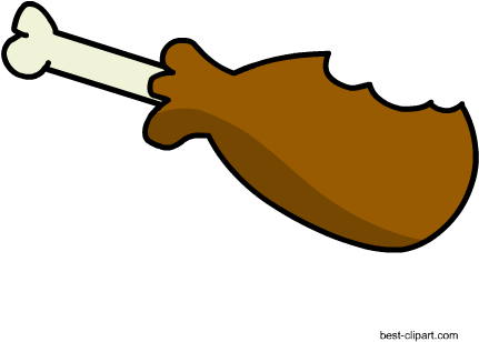 Half Eaten Turkey Leg Clip Art - Cooked Steak Clipart Transparent Background (450x450), Png Download