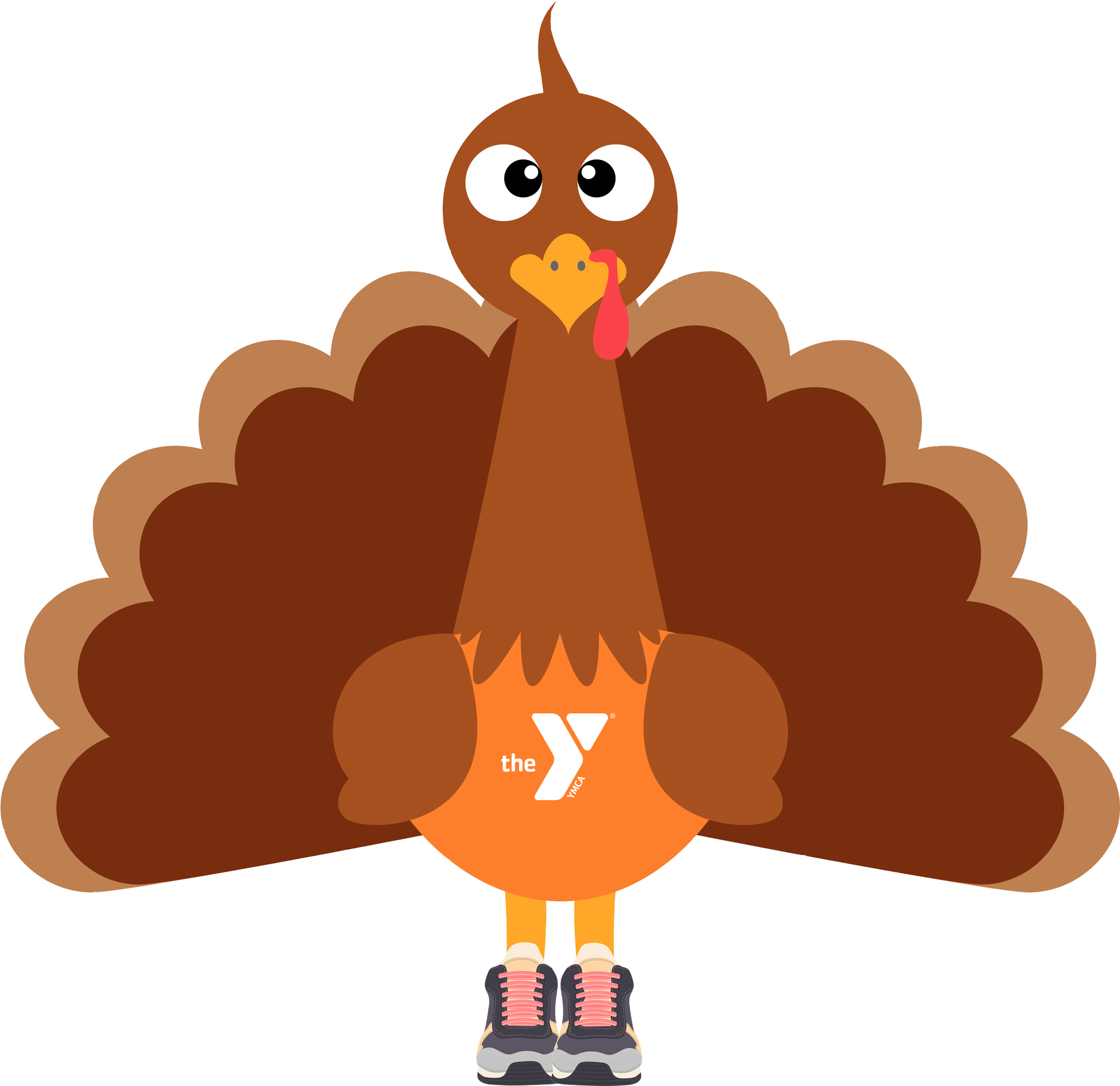 Turkey Trot 5k - Ymca Thanksgiving (2284x2295), Png Download