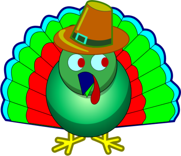 Colorful Turkey - Turkey Colorful Clipart (600x520), Png Download