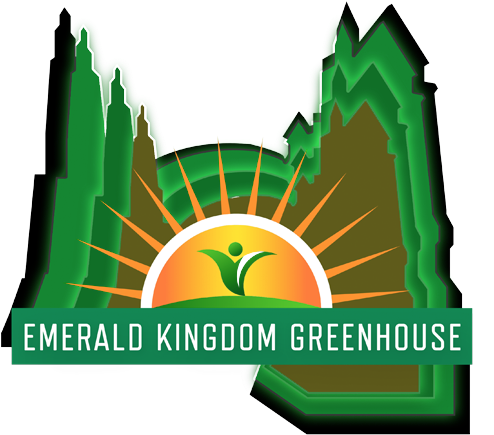 Emerald Kingdom Greenhouse Logo - Emerald Kingdom Greenhouse (517x473), Png Download