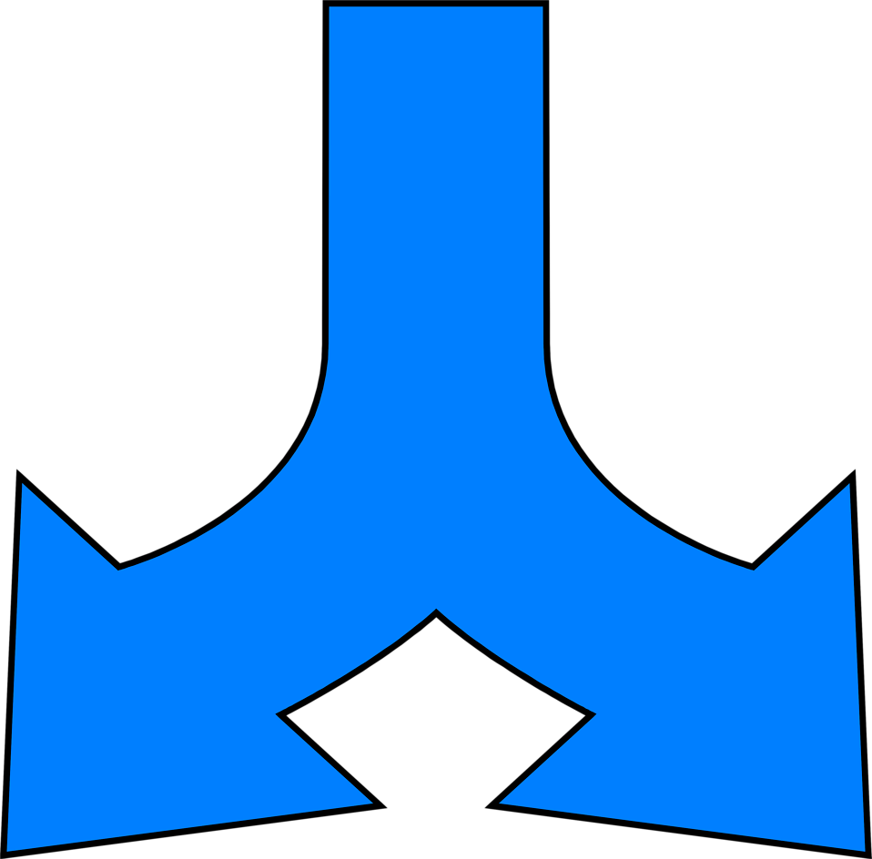 Two - Split Clipart (958x944), Png Download