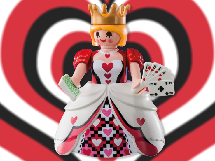 Queen Of Hearts - Playmobil Reine De Coeur (737x552), Png Download