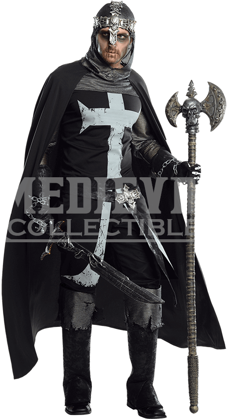 "mens Black Knight Costume" (850x850), Png Download