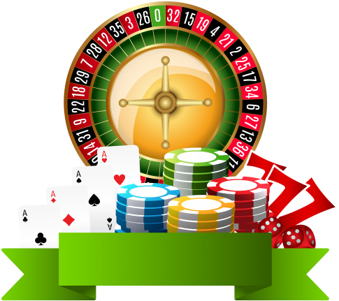 Casino Decoration Png Clip Art - Transparent Background Casino Clip Art (500x444), Png Download