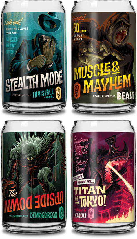 Emrichoffice Campycreatures Glassware Set (552x828), Png Download