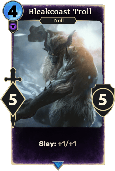 Bleakcoast Troll - The Elder Scrolls: Legends (409x663), Png Download