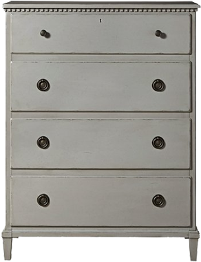 Universal Furniture Sojourn 4-drawer Chest, Grey Lake (350x443), Png Download