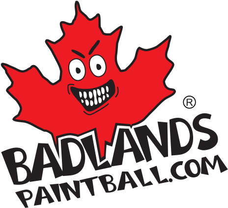 Leave A Review For Badlandspaintball - Badlands Paintball Logo (537x480), Png Download