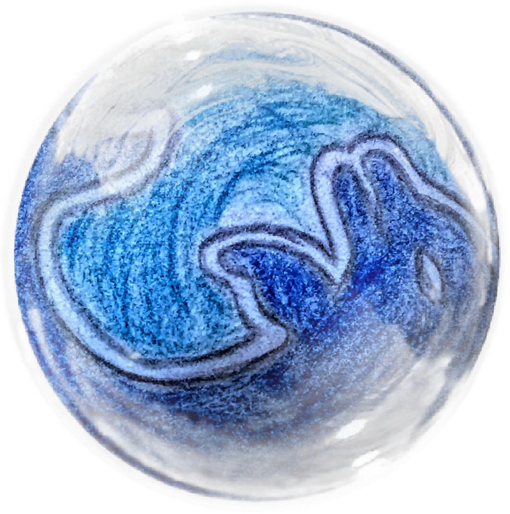 Dophin Blue Orb Friendship Water - Circle (1024x1024), Png Download