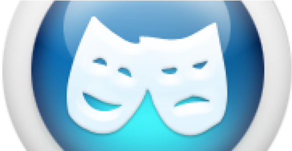 041834 3d Glossy Blue Orb Icon Sports Hobbies Masks - Sports (820x300), Png Download