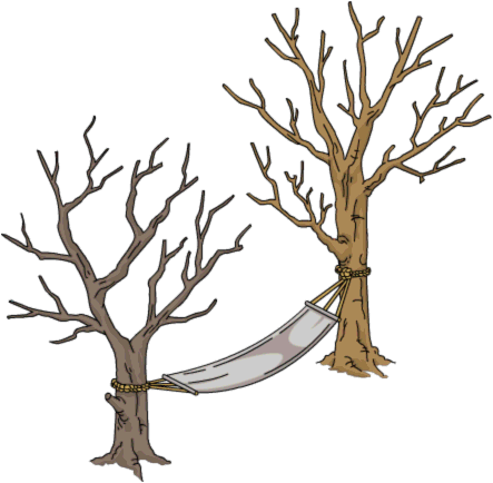 Halloween Homer's Hammock - Hammock (443x434), Png Download