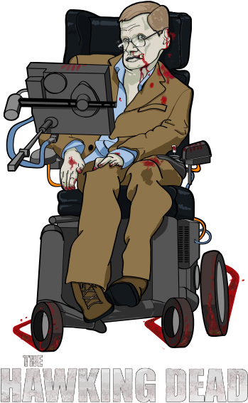 Picture Info - Hawking Dead (600x800), Png Download