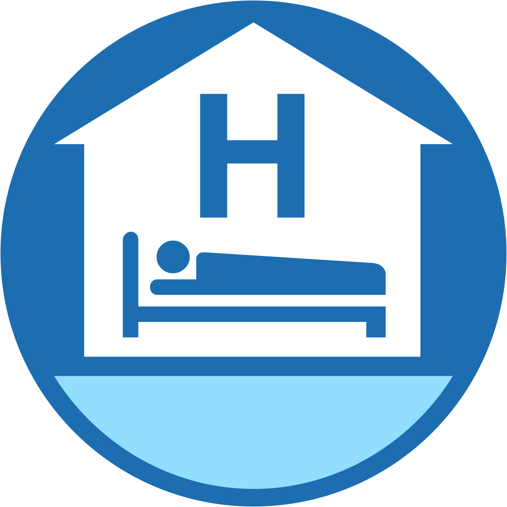 Hotel - Hotel Circular Icon Png (1024x1024), Png Download