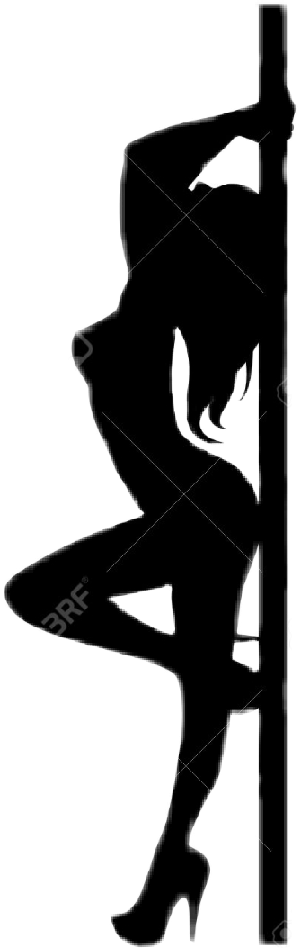 Report Abuse - Pole Strip Dancing Drawing (335x1053), Png Download