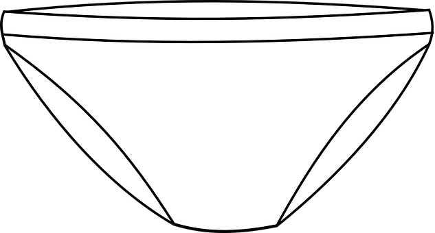 Underwear Panty Panties Female Body Sexy L - White Underwear Clip Art (633x340), Png Download