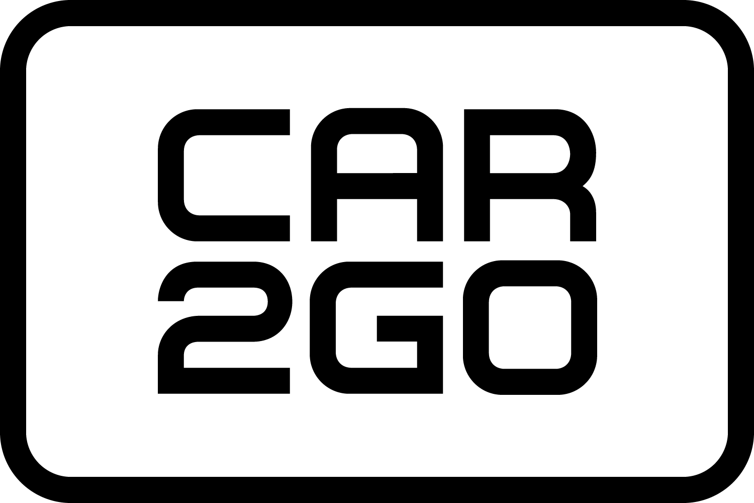 8 C2g Logo Black Srgb - Car2go Logo Png (1500x1000), Png Download