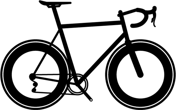 June 28 - Racing Bicycle Silhouette (800x400), Png Download