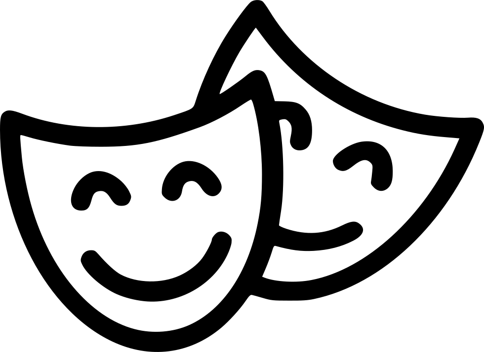 Mask Entertainment Art Theater Drama Acting Comments - Drama Icon Png (980x714), Png Download