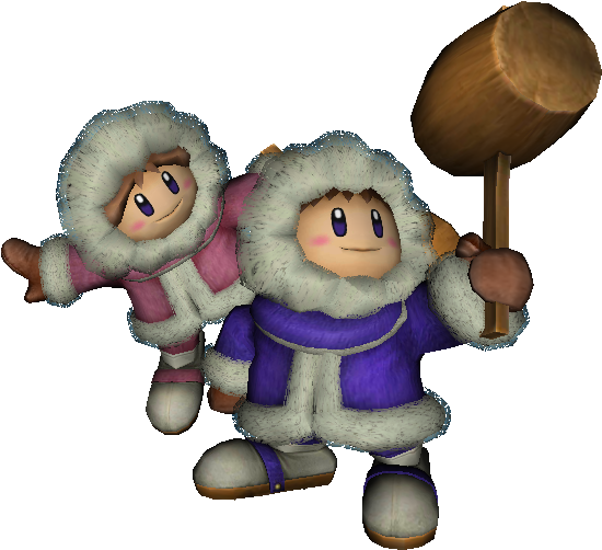 Download Zip Archive - Super Smash Bros Ice Climbers Trophy (750x650), Png Download