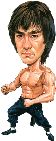Acting - Comics De Bruce Lee (500x500), Png Download