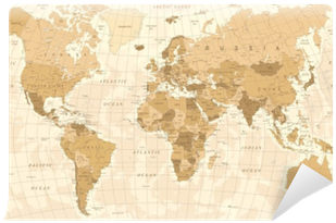 Map Of The World 1988 (400x400), Png Download