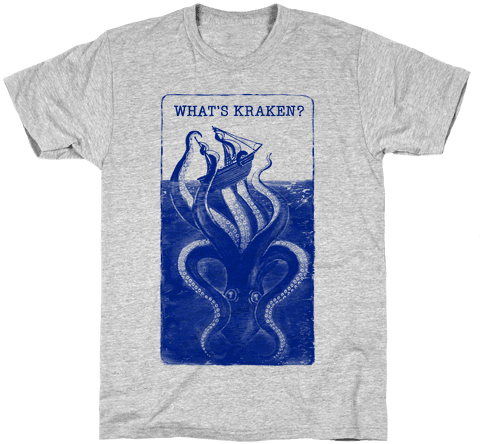 What's Kraken - Funny Stegosaurus T Shirt (484x484), Png Download