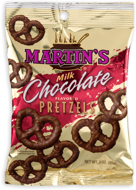 Martin's Milk Chocolate Pretzels - Martin S Chocolate 3oz Covered Pretzels (740x834), Png Download