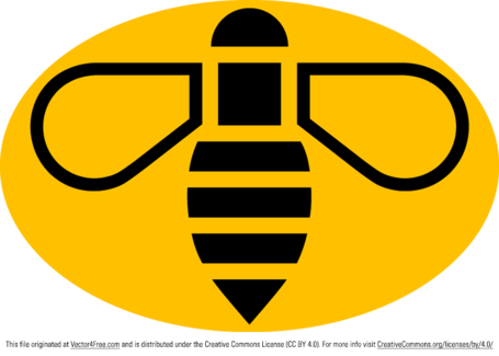 Manchester Bee Vector Logo - Made In Manchester Logo (455x325), Png Download