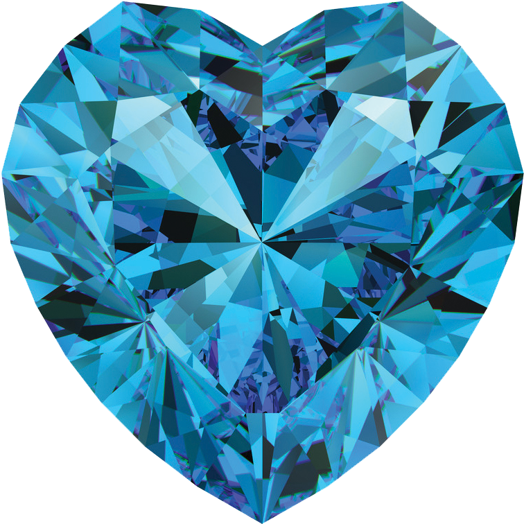 Blue Heart - Boolavard Tm Fashion Osterreic Czech Crystal Heart (798x803), Png Download