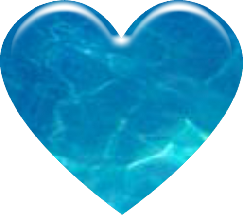 I Love Heart, Happy Heart, My Love, My Heart, Blue - Pretty Hearts Png (500x441), Png Download