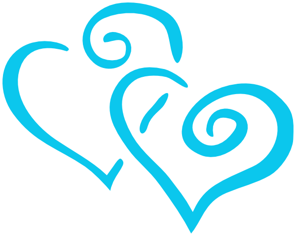 Clip Royalty Free Library Intertwined Teal Clip Art - Clipart Gold Heart (600x481), Png Download