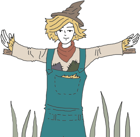 Scarecrow - Cartoon (450x450), Png Download
