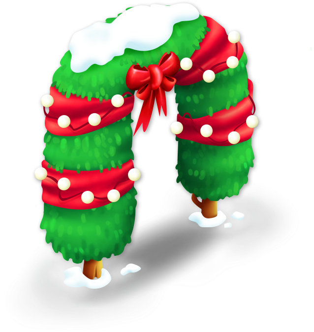 Winter Arch - Hay Day Christmas Png (684x684), Png Download